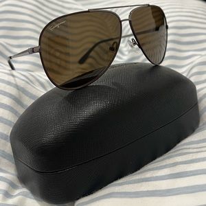 Salvatore Ferragamo Mens Aviator Sunglasses